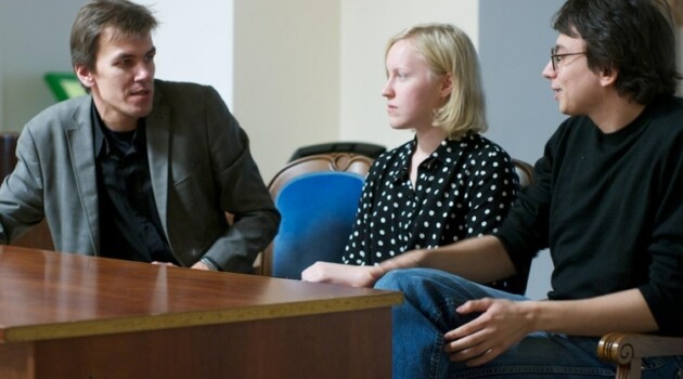 Сергей Чирков, Саша Елина и Дмитрий Бурцев