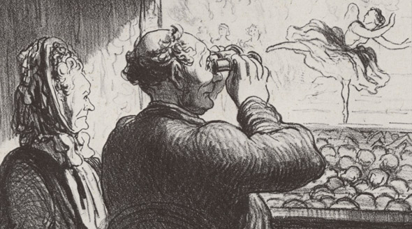 Оноре Домье. Из цикла театральных карикатур, 1864 год