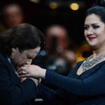 Олег Долгов и Агунда Кулаева на гала-концерте в честь 90-летия Галины Вишневской. Фото - РИА Новости