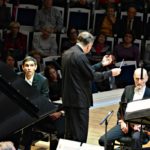 Дмитрий Шишкин, Михаил Плетнев и РНО на сцене КОнцертного зала им. Чайковского 15 ноября 2016. Фото - Ирина Шымчак