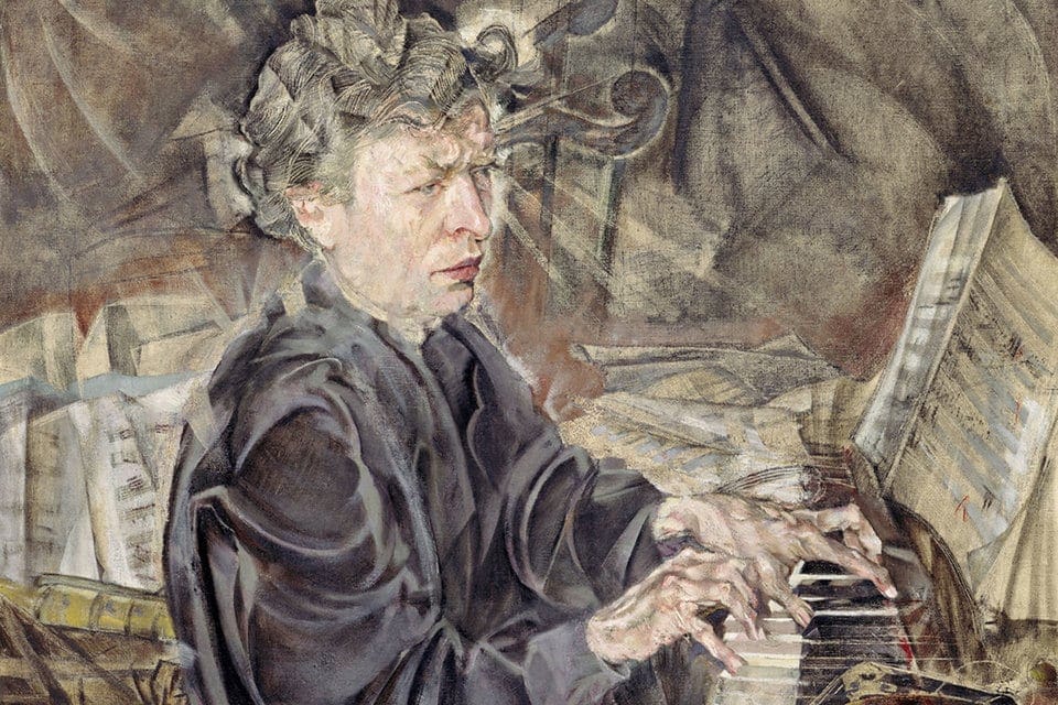 Ферруччо Бузони на портрете кисти Макса Оппенгеймера. Staatliche Museen zu Berlin, Nationalgalerie/JОrg P. Anders Ферруччо Бузони на портрете кисти Макса Оппенгеймера. Staatliche Museen zu Berlin, Nationalgalerie/JОrg P. Anders