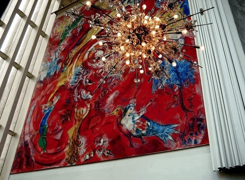 Марк Шагал, фреска "Триумф музыки", 1966 год