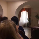 Даниил Пильчин и Фарида Кульмухаметова в аудитории МГК