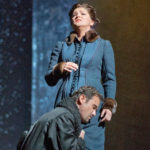 Mariusz Kwiecien as the title character and Anna Netrebko as Tatiana in Tchaikovsky's "Eugene Onegin." Photo: Ken Howard/Metropolitan Opera Taken on September 13, 2013 at the Metropolitan Opera in New York City.