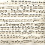 Манускрипт А. Вивальди "L'Inverno", 1 часть Allegro non molto