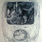 Лев Бакст, «Обложка программки балета Чайковского «Лебединое озеро», 1904 год. Бумага, тушь, перо