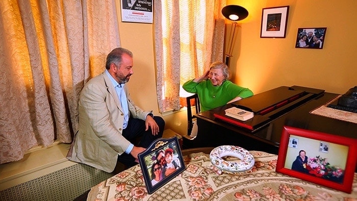 C Беллой Давидович. Фото из личного архива Дмитрия Ситковецкого