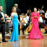 Концерт завершился выступлением всех солистов, исполнивших квинтетом «Застольную» из оперы «Травиата» Джузеппе Верди