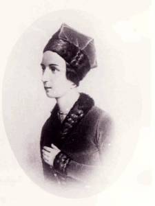 Анна Воробьева в роли Вани. Литография А. Умнова по рисунку В. Тимма, 1840-е годы