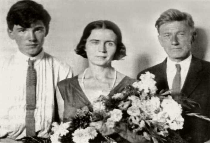Святослав Рихтер с родителями