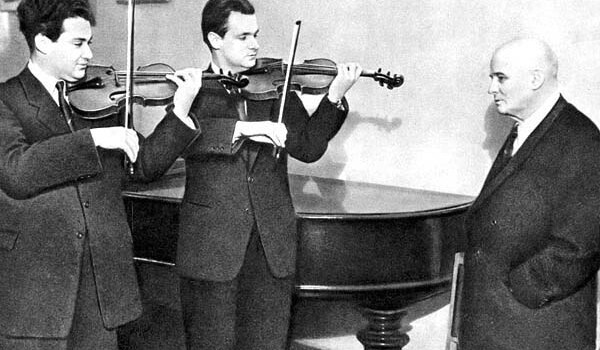 Эдуард Грач и Игорь Безродный на уроке у Абрама Ильича Ямпольского