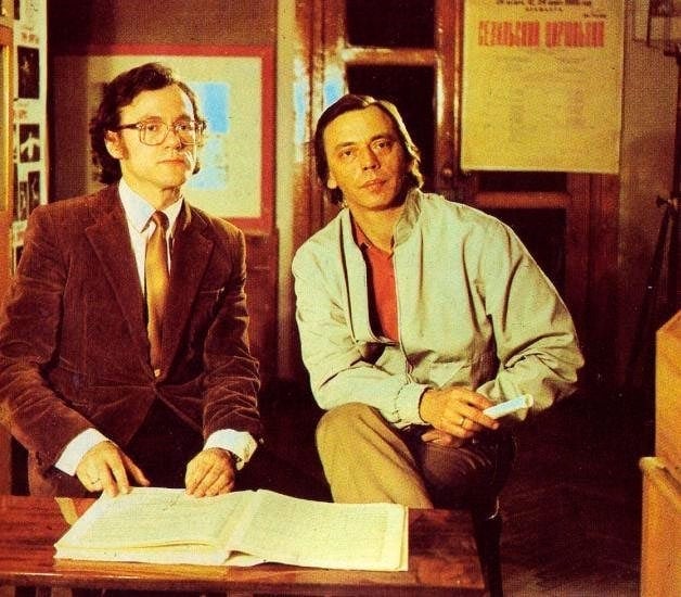 Главный дирижер А. Анисимов и главный балетмейстер В. Салимбаев в музее театра оперы и балета им. П. И. Чайковского, Пермь