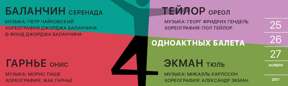 «Баланчин. Тейлор. Гарнье. Экман»