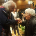 Иври Гитлис и Хаим Тауб после концерта. Фото - Виктор Лихт