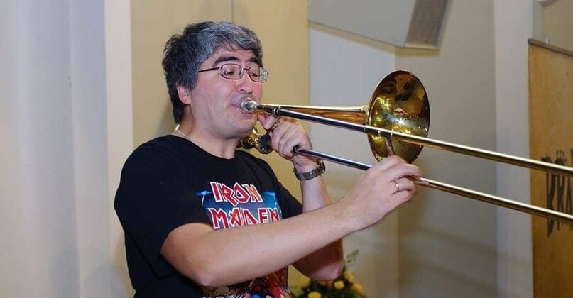 Солист оркестра Большого театра тромбонист Эркин Юсупов