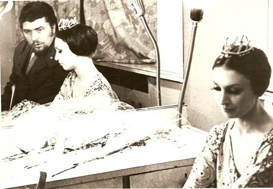 Валентина Ганибалова c мужем Саввой Ямщиковым, 1974 год