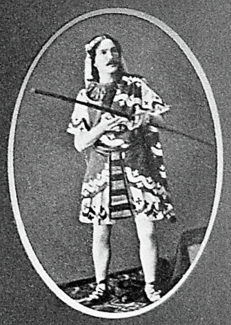 Мариус Петипа в партии Таора в балете Цезаря Пуни "Дочь фараона", 1862 год