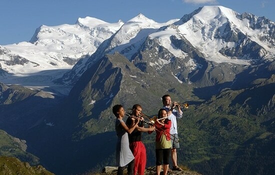 Концерт в горах под Вербье
