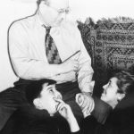 Михаил Юровский с родителями, 1957 год