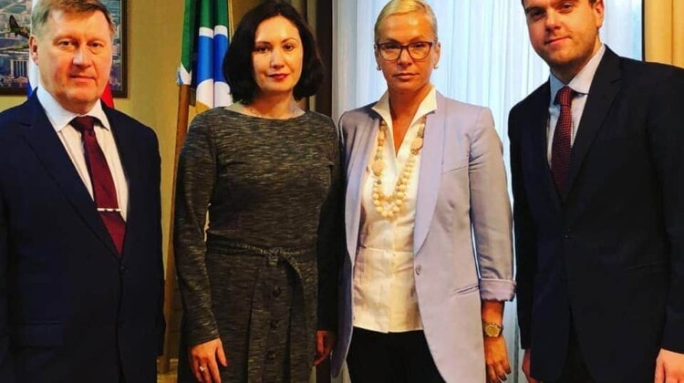 Анатолий Локоть, Жанна Лавелина, Анна Терешкова, Михаил Симонян. Фото - Анна Терешкова