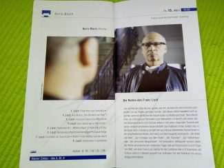 Программка концерта на фестивале в Райдинге "Роли Франца Листа"