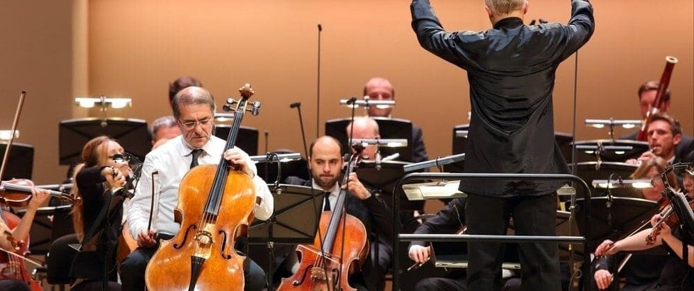 Александр Рудин, Томас Цетмайр и оркестр "Musica viva". Фото - Ольга Кузнецова