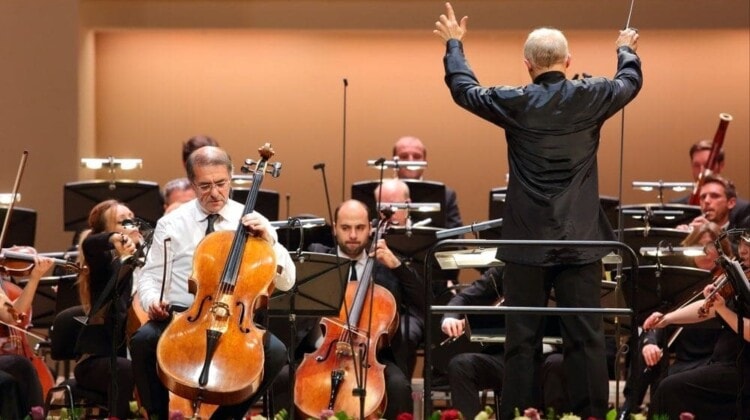 Александр Рудин, Томас Цетмайр и оркестр "Musica viva". Фото - Ольга Кузнецова
