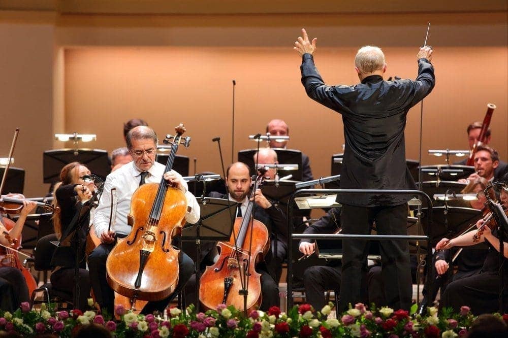 Александр Рудин, Томас Цетмайр и оркестр "Musica viva". Фото - Ольга Кузнецова