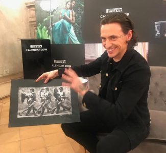 Сергей Полунин на презентации календаря Pirelli-2019