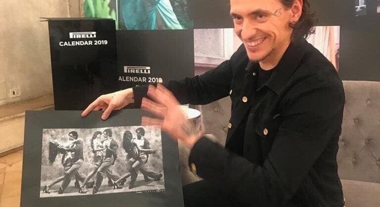Сергей Полунин на презентации календаря Pirelli-2019