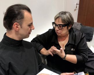 С Теодором Курентзисом. Фото из личного архива Натальи Зимяниной