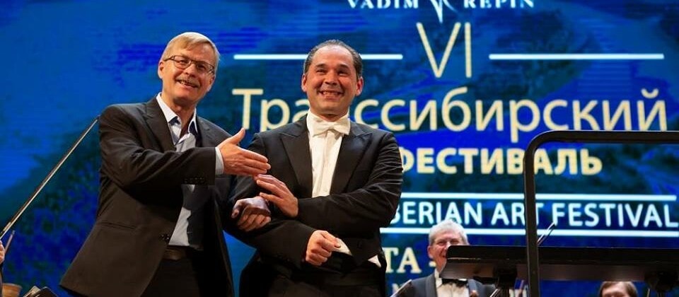 Борис Лисицин и Туган Сохиев на Транссибирском арт-фестивале