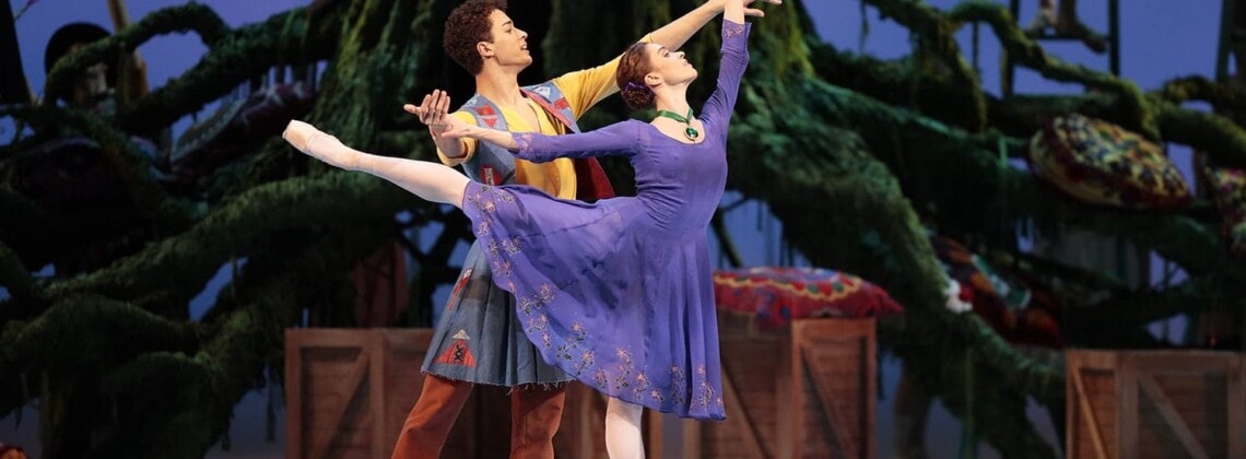 Премьера "Зимней сказки". Утрата – Мария Виноградова, Флоризель – Давид Мотта Соарес. Фото - Дамир Юсупов / Большой театр