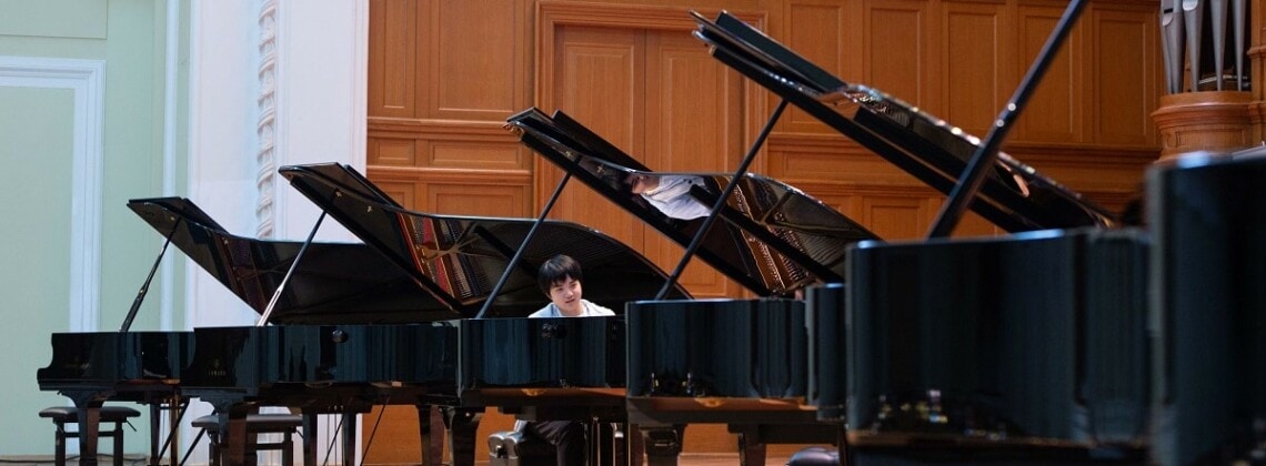 Акустическая репетиция перед первым туром пианистов. Фото - пресс-служба Конкурса имени Чайковского