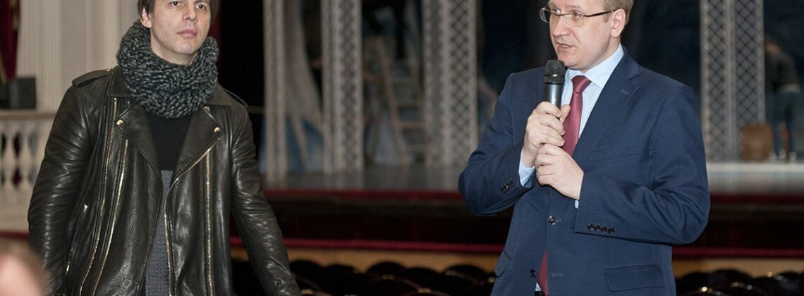 Теодор Курентзис и Андрей Борисов. Фото - Константин Долгановский