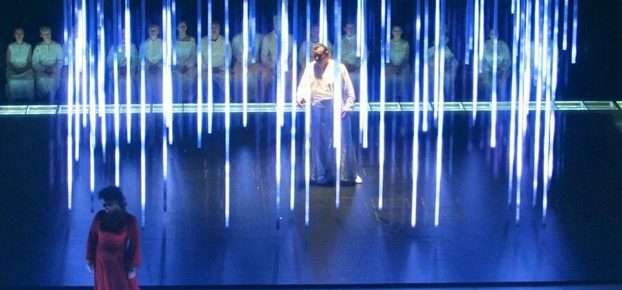 Сцена из оперы Верди "Аида" в постановке Даниэле Финци Паски, Мариинский театр