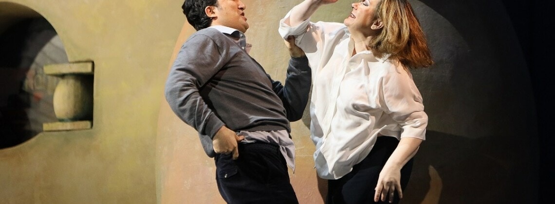 Садко – Нажмиддин Мавлянов. Любава Буслаевна – Екатерина Семенчук. Фото - Дамир Юсупов