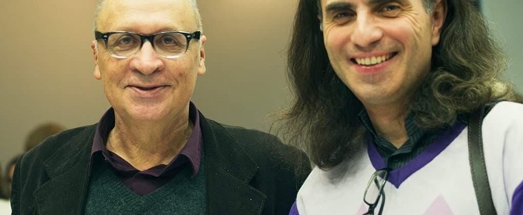 Борис Блох и Александр Матусевич на праздновании 5-летия Фонда Елены Образцовой на Волхонке. Москва, декабрь 2016 года. Фото - Наталья Тоскина