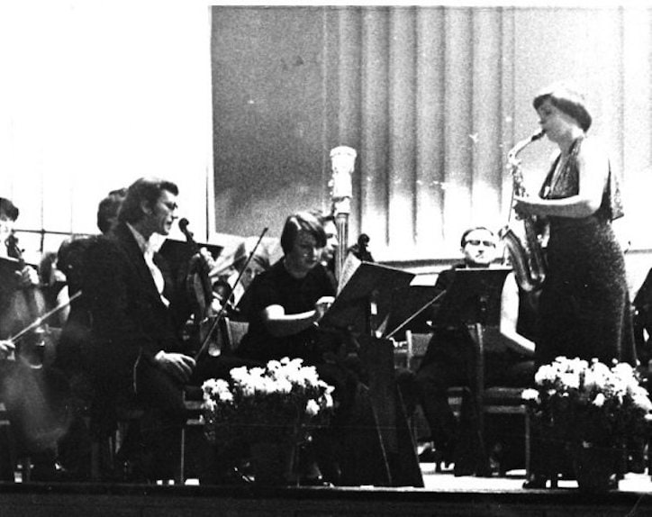 Репетиция перед концертом, 1990-е годы Репетиция перед концертом, 1990-е годы