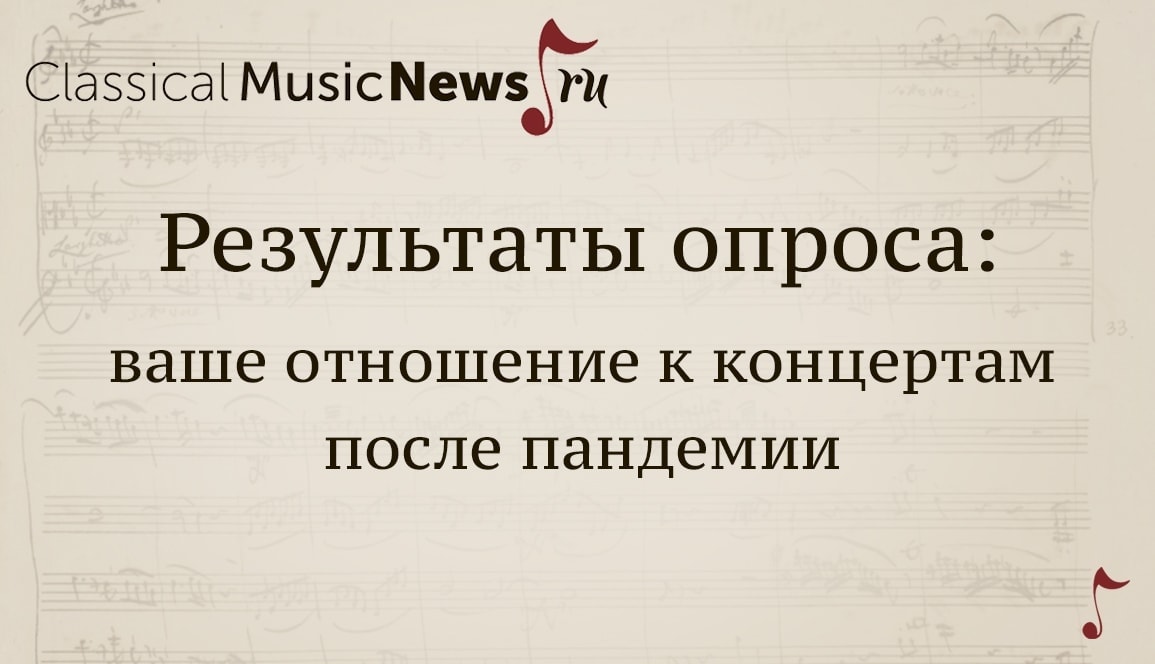 Результаты опроса "Ваше отношение к концертам после пандемии" Результаты опроса “Ваше отношение к концертам после пандемии”
