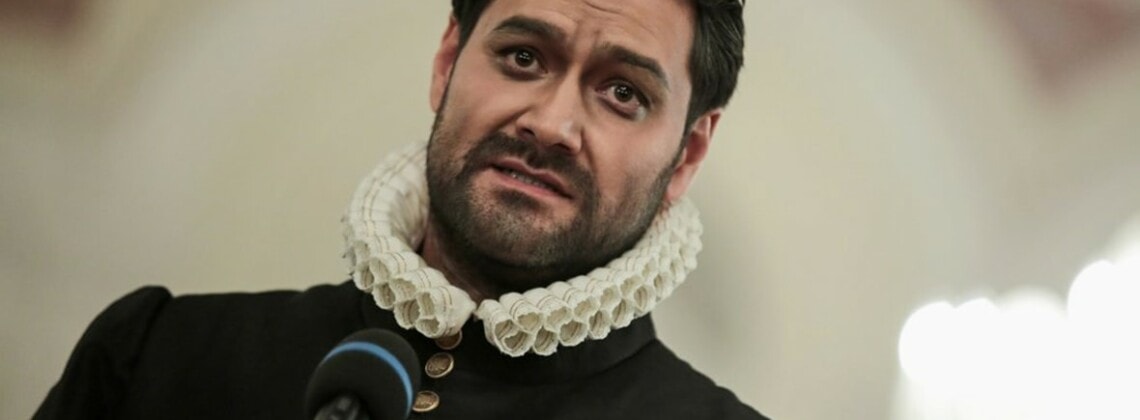 Ильдар Абдразаков на брифинге перед началом генеральной репетиции оперы Джузеппе Верди «Дон Карлос» в Большом театре