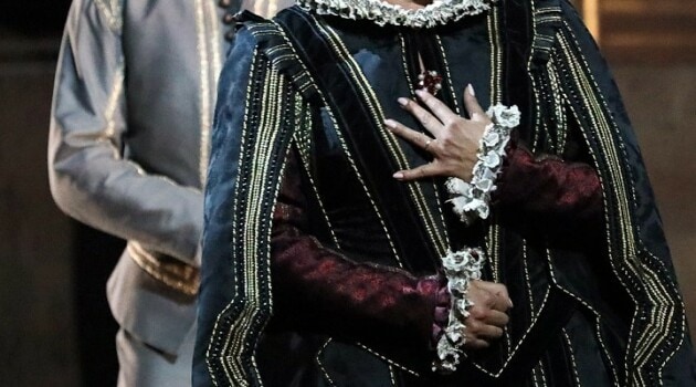 Юсиф Эйвазов – Дон Карлос. Анна Нетребко – Елизавета Валуа. Фото - Дамир Юсупов