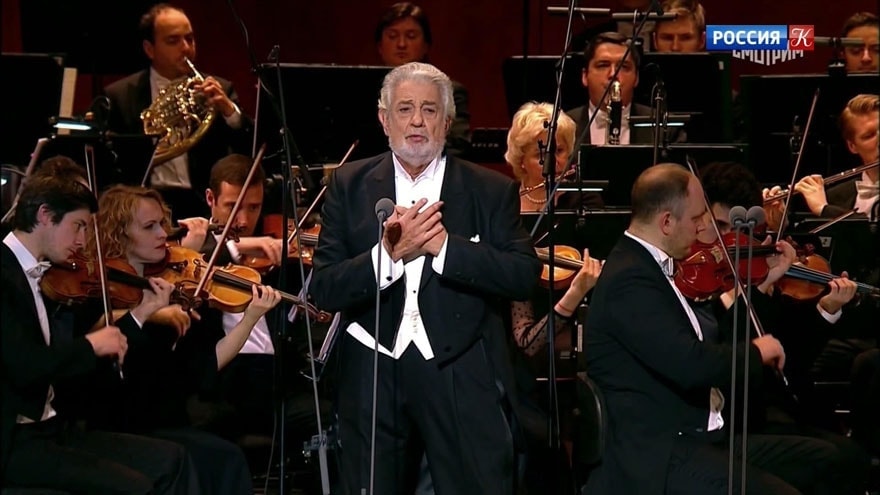 کنسرت Placido Domingo در تئاتر Bolshoi در سکوی VGTRK 