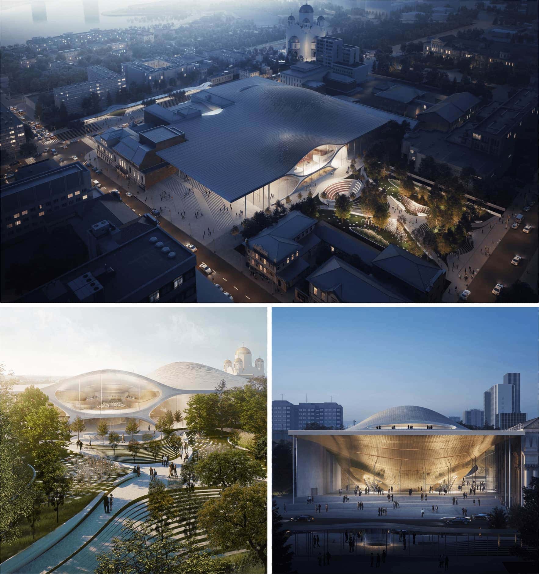Концертный зал Свердловской филармонии в Екатеринбурге по проекту Zaha Hadid Architects