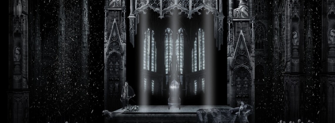 Орлеанская дева. 2 картина. Эскиз Вячеслава Окунева