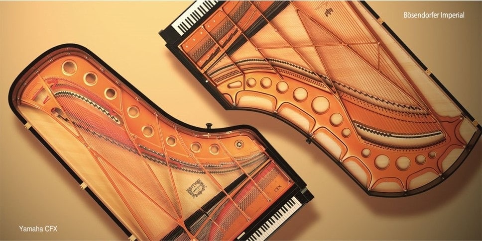 Тембры роялей Yamaha CFX и Bösendorfer Imperial