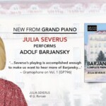 Первая запись сочинений для фортепиано Адольфа Баржанского
