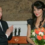 Анна Нетребко и Владимир Путин в Мариинском театре 27 февраля 2008 года