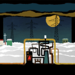 Эскиз декорации Александра Мохова и Марии Лукка. II акт