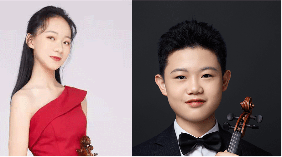 Цзиньчжу Ли (15 лет) и Чжиюань Цянь (13 лет)